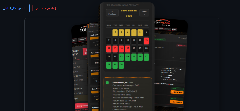 Car Rental Fleet & Reservation Management System