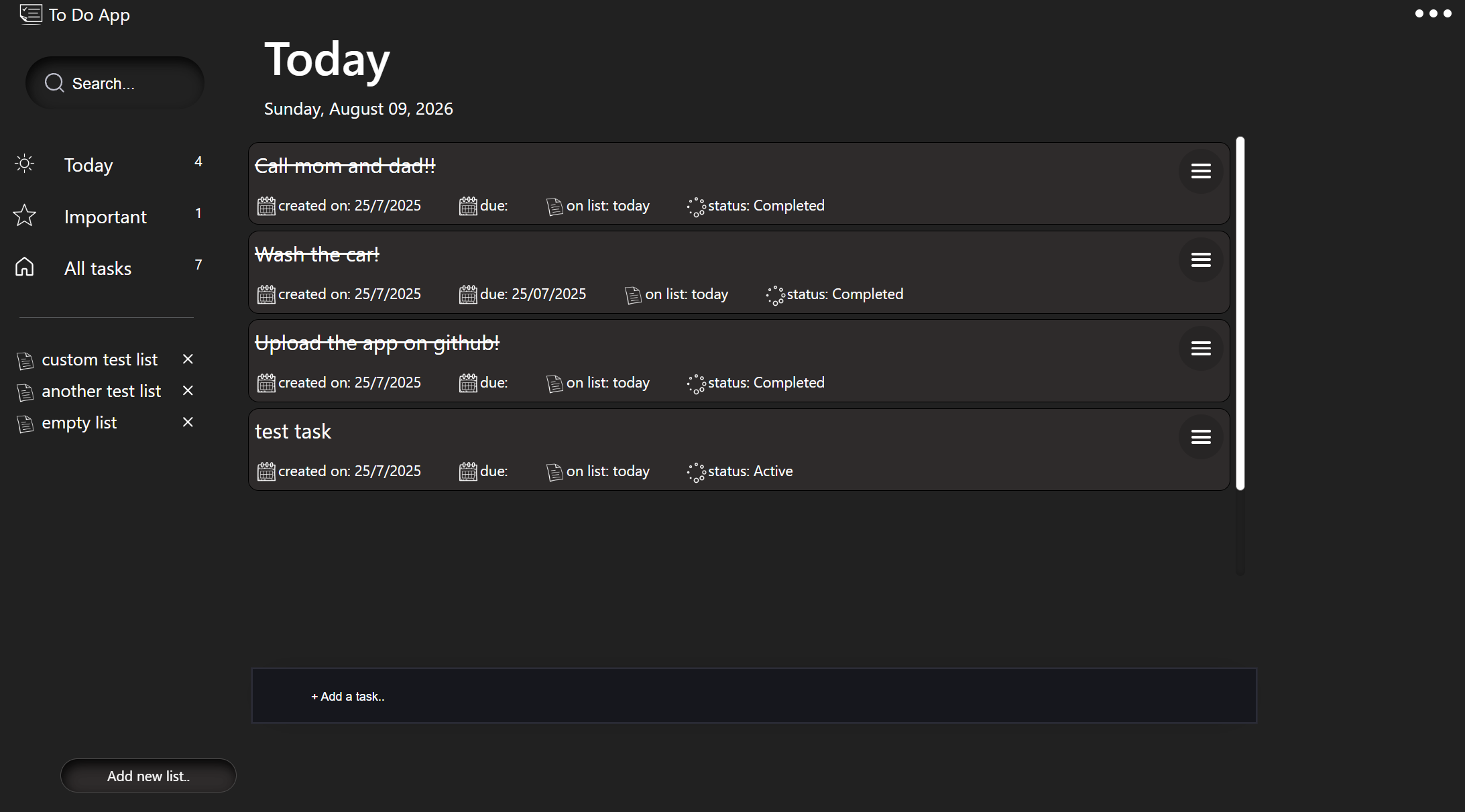 Windows To-do App Replica